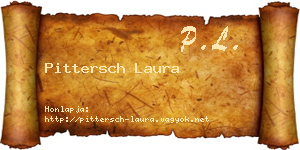 Pittersch Laura névjegykártya